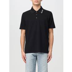 Balmain Overhemden Balmain Logo Embroidered Cotton Polo Shirt - Black