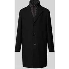 Marc O'Polo Frakker Marc O'Polo Regular Fit Wollmantel Mit Windshield-Einsatz - Black