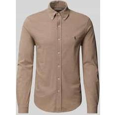 Polo Ralph Lauren Brown Shirts Polo Ralph Lauren Polo Ralph Lauren Pique Shirt - Brown Marl