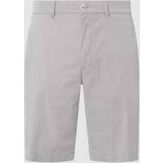 Brax Shorts Brax Straight Fit Chino-Shorts mit Stretch-Anteil - Silber Melange