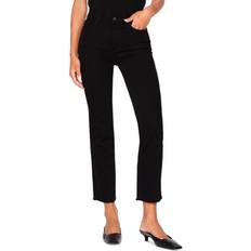 Mara Straight Leg Mid Rise Instasculpt Jeans - Black