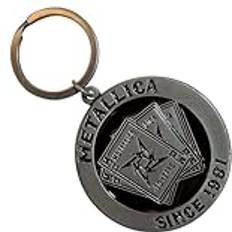 Metallica 30th Anniversary Playing Card Keyring Keychain - One Size