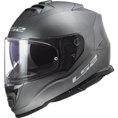 LS2 FF800 Storm II Solid Integralhelm - Silber Erwachsene, Herren