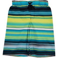 Yellow Swimwear ZeroXposur Boys Striped Surf Shorts - Teal/Yellow