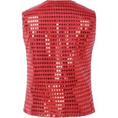 Anzüge Boys Shiny Sequined Vest - Red