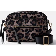 Mint Velvet Leopard Crossbody Camera Bag - Brown/Multi