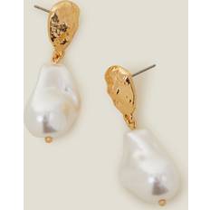 Accessorize Molten Pearl Drop Earrings - Multicolour