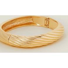 Accessorize Gold Textured Bangle -