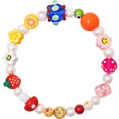 Nialaya Armband Nialaya Berry Pearl Bracelet With Assorted Beads - Multi