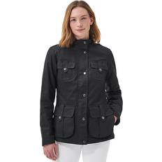 Barbour Winter Defence Wax Jacket - Black/Classic