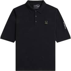 Fred Perry Herre Skjorter Fred Perry Strik Twin Tipped T-Shirt - Sort
