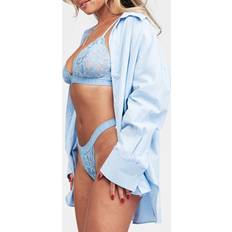 Frank Dandy Fab-u-Lace Logo Thong - Bluebell