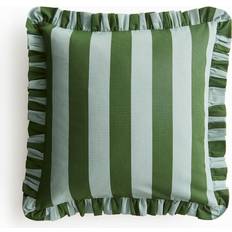 H&M Frill-trimmed 50 x 50 Green Cushion Cover