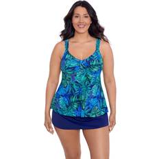 Blue Tankinis Standard Lily Tankini Top and Bottoms Set - Sapphire