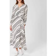 Yasmine Silk Dress - White/Black