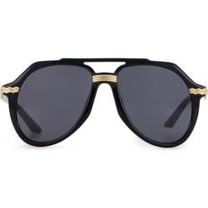 Casablanca Rajio Pilot-Frame Sunglasses - Black