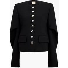 Unisex Ytterkläder Khaite Spence Leather Bomber Jacket - Black