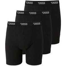 D555 Plus Size Premium Cotton Jersey Shorts - Black