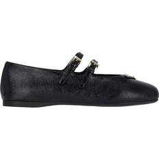 Prada Women Ballerinas Prada Logo Saffiano Leather Flat