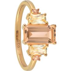 Metall Ringar 24Kae Elegant Guld Ring Damer -