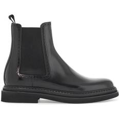 Dolce & Gabbana Chelsea Boots Dolce & Gabbana Brushed Leather Chelsea Ankle Boots Black