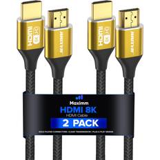 Maximm 8K HDMI Cable 10ft 2 Pack