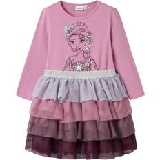 Name It Okanna Frozen Tyll Klänning - Mauve Orchid