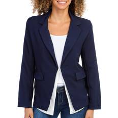 Suits Plus Size Women's Double Breasted Blazer - Navy Blue