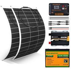 Eco-Worthy 260w 12v flexibles solarpanel komplettes kit 2 130w flexibles so. 260w Solaranlage Komplettset