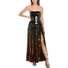 WeWoreWhat Corset Feathered Gown