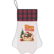 Pets Famgem Paw Christmas Stockings Buffalo Tartan Plaid 6750