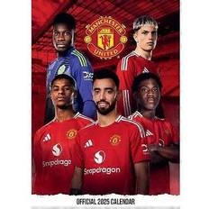 Yellow Calendars Manchester United FC Väggkalender 2025 A3 Storlek