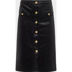 Denim - Men Pants Landon Midi Skirt - Noir Coated