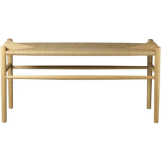 FDB Møbler Bänkar FDB Møbler J163 Piano Bänk Oak Nature Lacquered Sittbänk