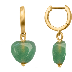 ByBiehl Smycken ByBiehl Soft Heart Hoop Dam Creoler - Green