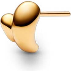 Gold Sagene Trail Stud Single Earring - Goldplated