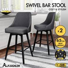 Grey Seating Stools Alfordson Set of 2 Barstools Seating Stool