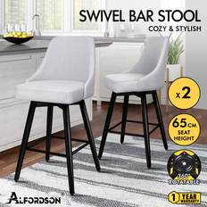 Grey Seating Stools Alfordson 2x Barstools Light Grey Seating Stool