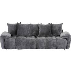 home24 Bigsofa Anthrazit Sofa 3-Sitzer, 3,5-Sitzer, 5-Sitzer