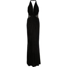 Tom Ford Kjoler Tom Ford Stretch Midi Kjole med Udsnit Detalje - Sort