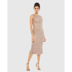 Sequins Clothing Womens Scoop Bodycon Tank Dress - Rosewood