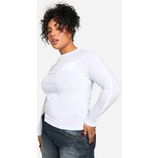 Club Monaco Womens Plus Contrast Ringer Embroidered Fitted Top - Grey