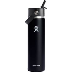 Water Bottles Hydro Flask 24oz Wide Mouth with Flex Straw Cap Water Bottle