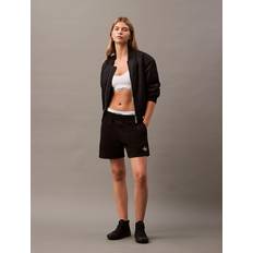 Calvin Klein Shorts Calvin Klein Monogram Logo Fleece Shorts - Black