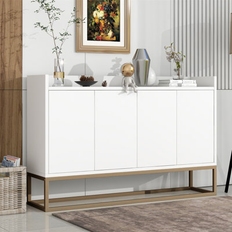 White Sideboards Mercer41 Modern Buffet Cabinet Sideboard