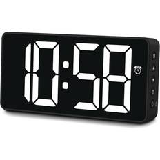 Digital Alarm Clock Bali Black