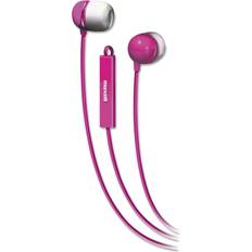 Maxell IEMICPNK Flexible Earbuds with Microphone