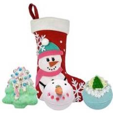 Bomb Cosmetics Snowlady Christmas Stocking Set of 3