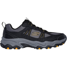 Skechers Stamina AT Upper Stitch Charcoal/Orange Men's Shoes Gray