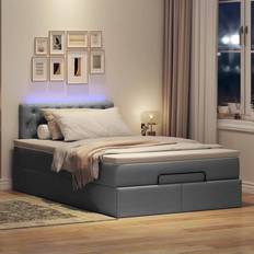 vidaXL Ottoman Säng Med Madrass 120x200 cm Sängpaket